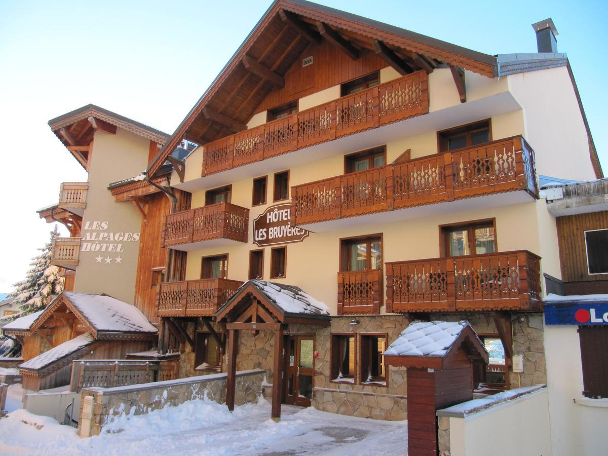 Hotel Les Bruyeres Alpe d'Huez Eksteriør billede